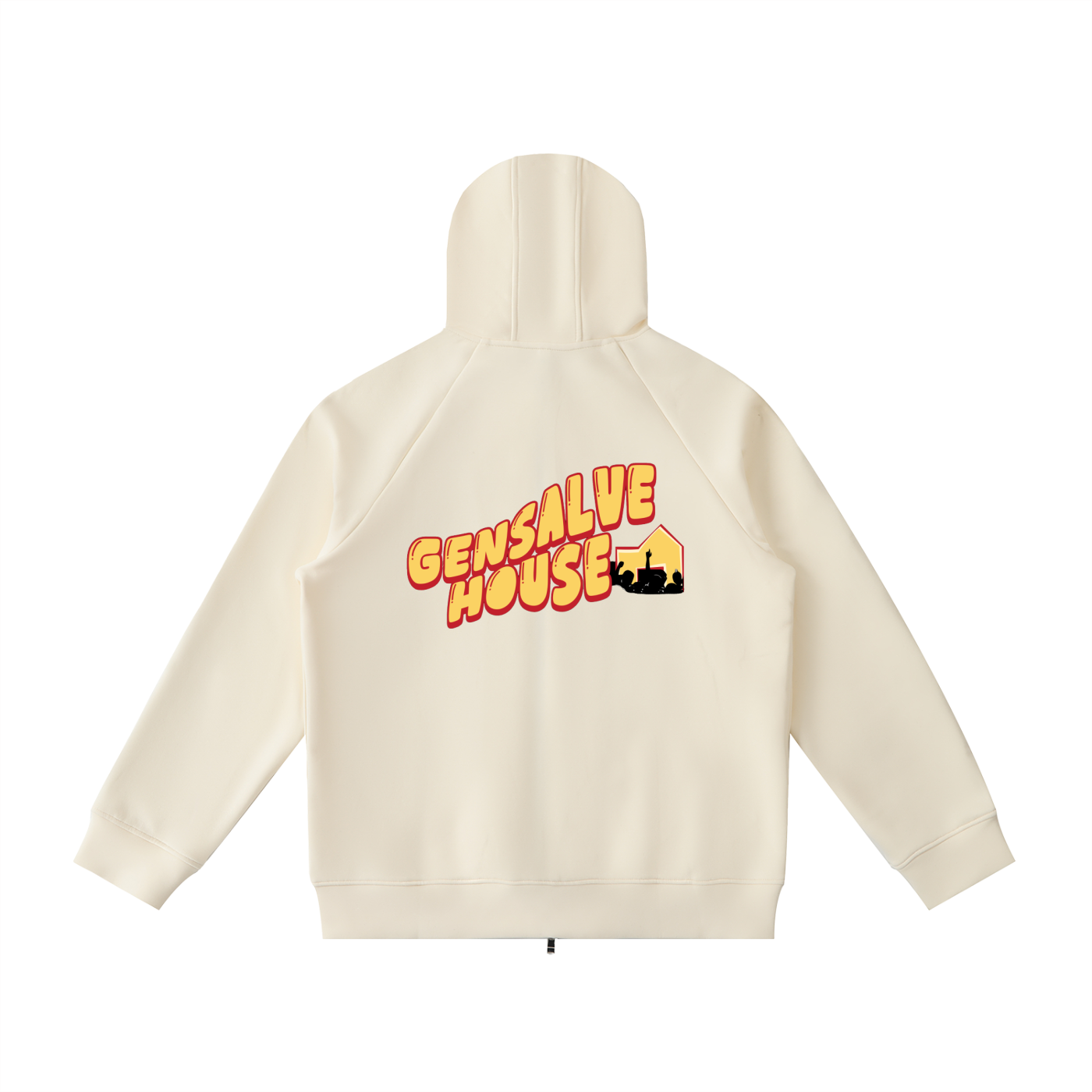 Heavyweight Raglan Sleeve Zip Hoodie