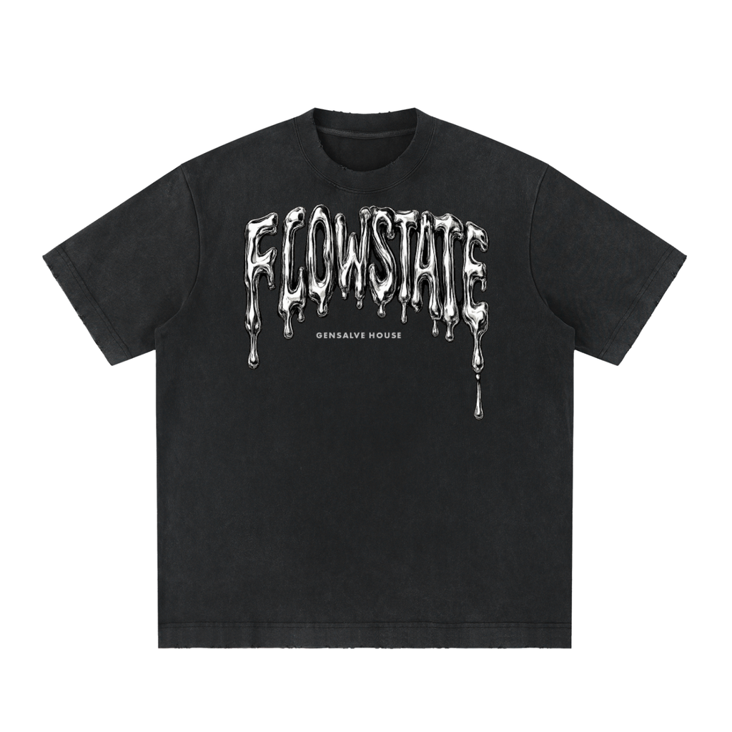 Flowstate Heavyweight Vintage Washed Frayed T-Shirt