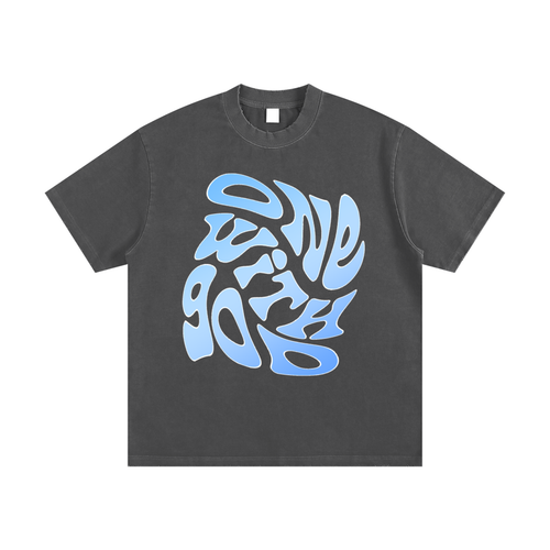One With God- Heavyweight Vintage Washed Frayed T-Shirt